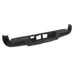 Angled view of Toyota Tacoma rear step bumper with parking sensors