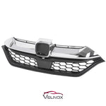 2017-2019 Honda CR-V HO1200233 black and chrome front grille angled view