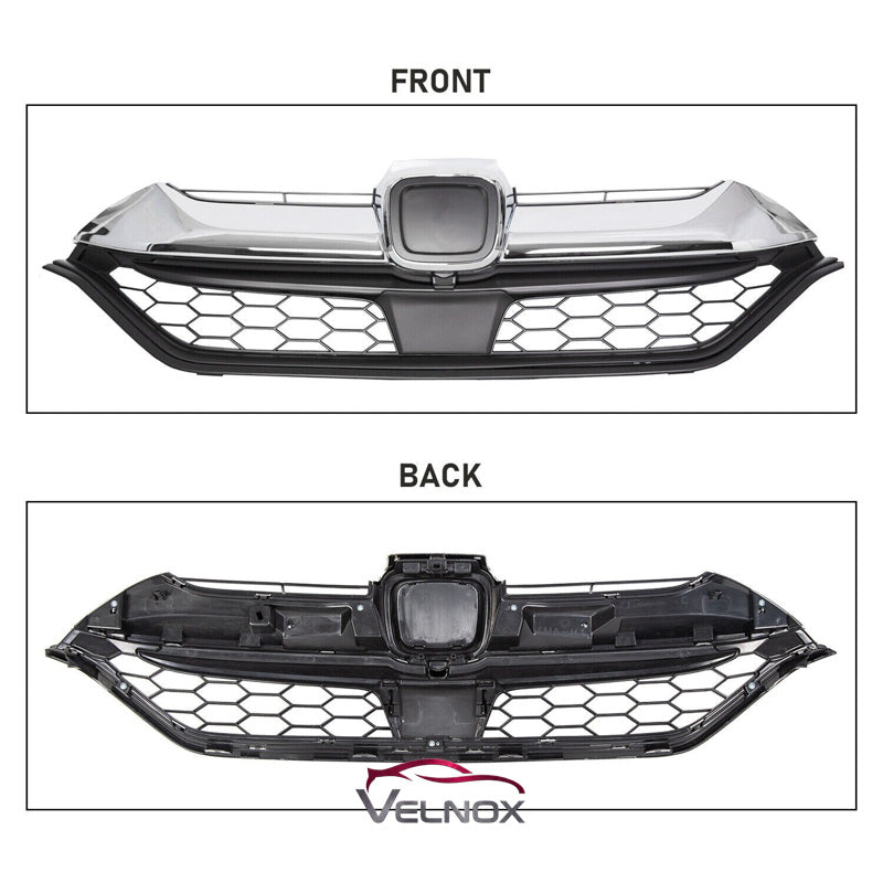 Front and rear views of 2017-2019 Honda CR-V HO1200233 grille assembly
