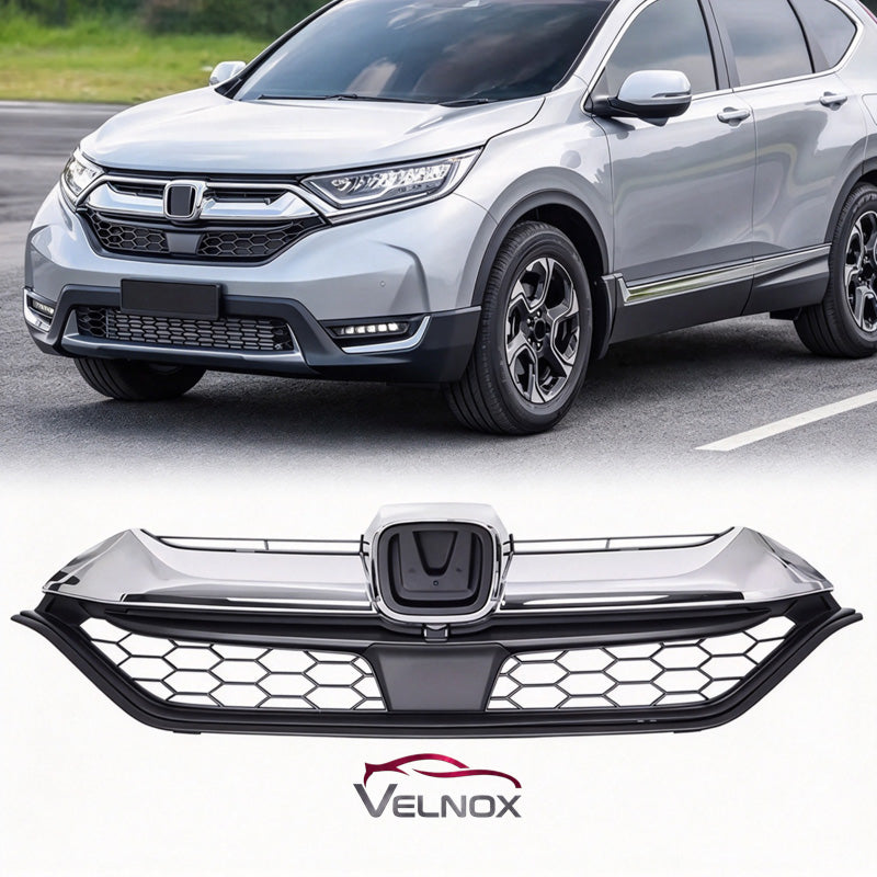 2017-2019 Honda CR-V HO1200234 LX front grille shown installed and removed