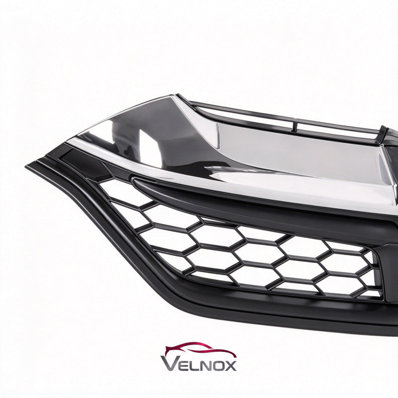 Honeycomb mesh and upper accent detail of 2017-2019 Honda CR-V HO1200234 grille