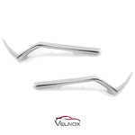 Chrome grille molding angle views for 2017-2019 Honda CR-V HO1213121 HO1212121