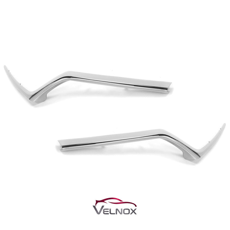Chrome grille molding angle views for 2017-2019 Honda CR-V HO1213121 HO1212121