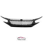 2019-2021 Honda Civic Front Upper Center Honeycomb Grille Glossy Black