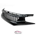 2019-2021 Honda Civic Front Upper Center Honeycomb Grille Glossy Black