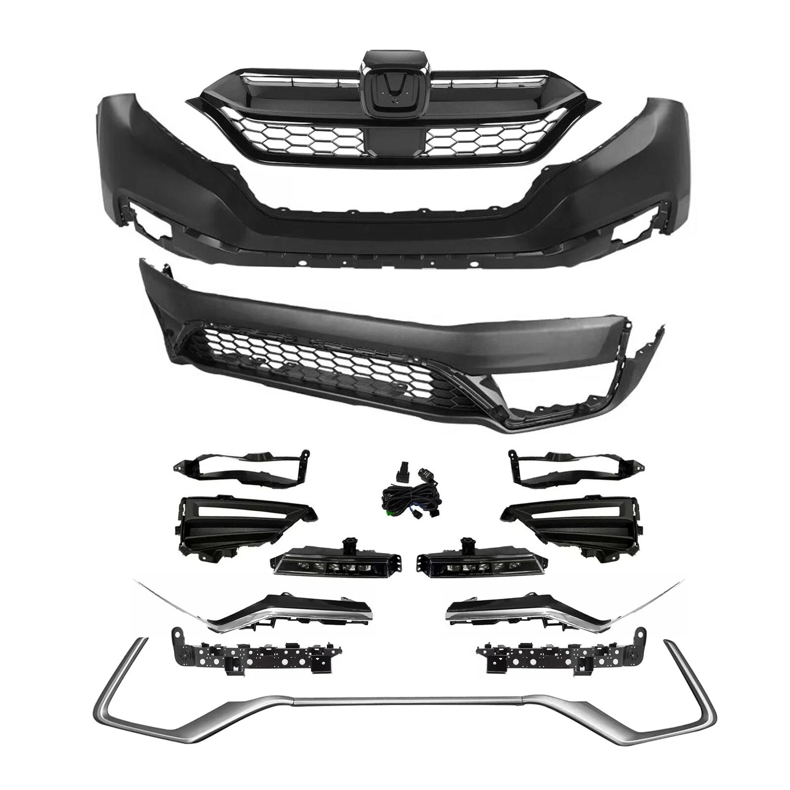 Complete Front Bumper Cover Assembly Kit for 2020-2022 Honda CR-V