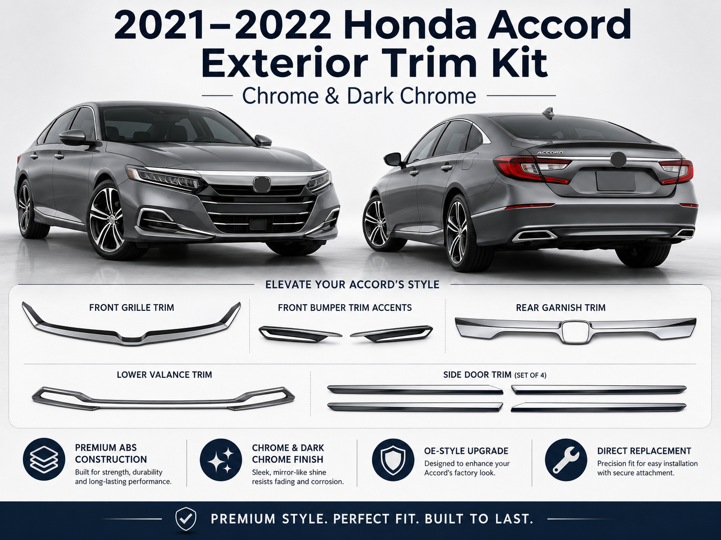 2021–2022 Honda Accord Exterior Trim Kit