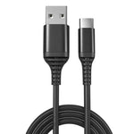 6FT USB-A to USB-C braided fast charging cable for smartphones tablets and USB-C devices