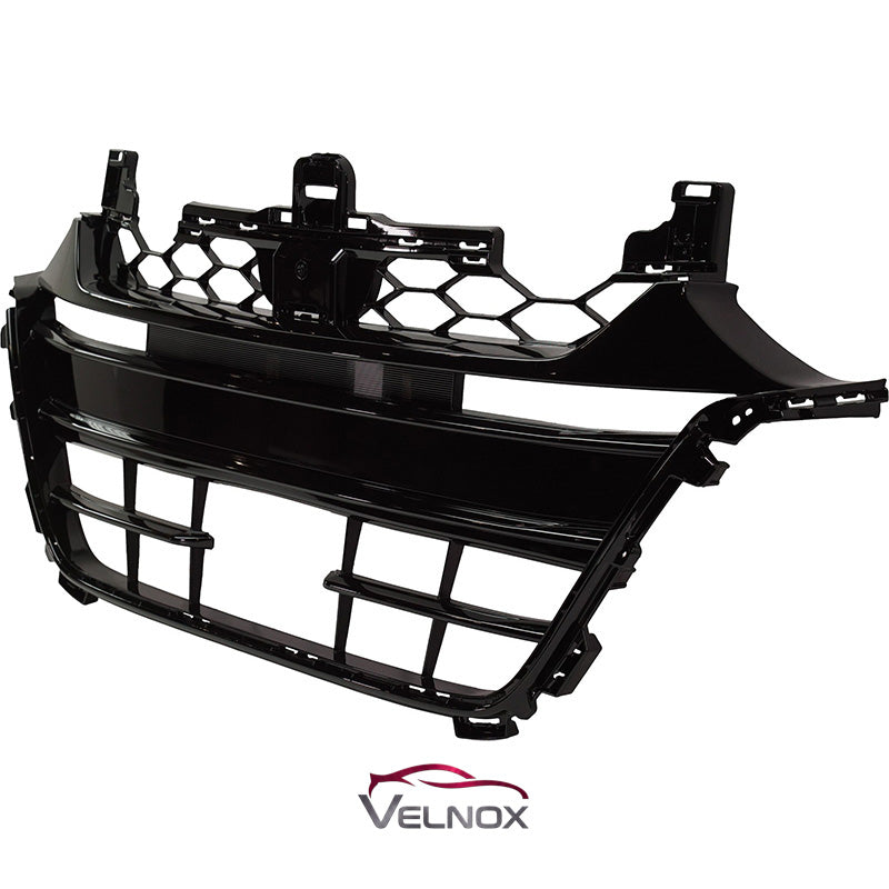Right angled view of the HO1200225 front center grille for Honda Accord Touring