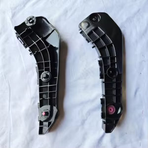 heavy duty metal bumper brackets close up detail