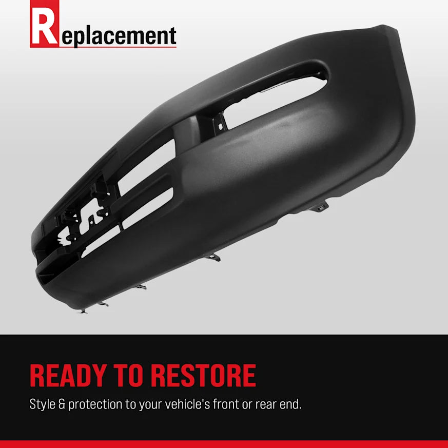 car bumper ready to restore before repair condition
