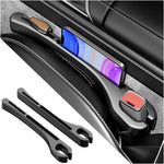 Car seat gap organizer with storage space