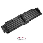 Angled view of the HO1206103 Honda Accord active grille shutter in the closed position for 2018-2020 Honda Accord