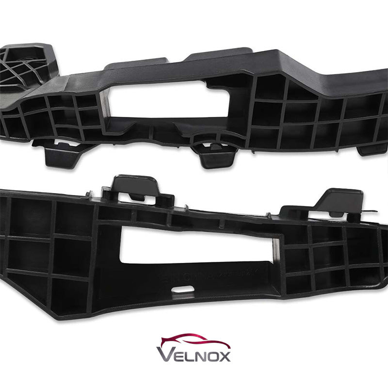 Detail comparison of right HO1221142 and left HO1220142 headlight support brackets for 2018-2020 Honda Accord