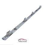 Rear view of the HO1044111 front grille chrome trim and factory-style mounting tabs