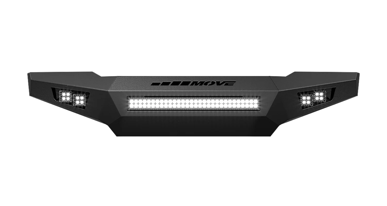 chevy silverado 1500 steel front bumper front view