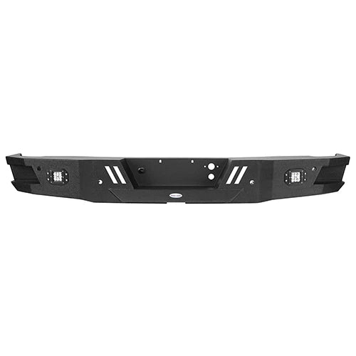 chevy silverado 1500 steel rear bumper front view