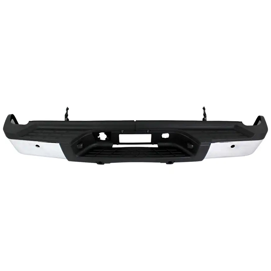 chevy silverado 2500 rear bumper installed on truck