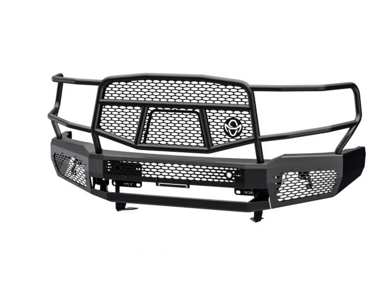 chevy silverado 2500 steel bumper left side view