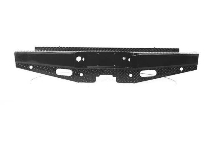 chevy silverado 2500 steel rear bumper front view