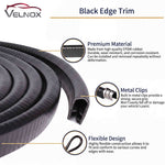 Velnox car door edge guard with reinforced metal clips and flexible design