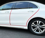 Velnox universal car door edge guard installed on vehicle doors