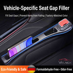 VELNOX factory-fit car seat gap filler with dual storage